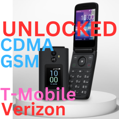UNLOCKED ALCATEL TCL FLIP 3 GSM CDMA 4G LTE SMART FLIP CELLPHONE