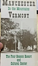 1965 Vermont Manchester Mountains Ski Four Seasons Resort Map Brochure Pamphlet