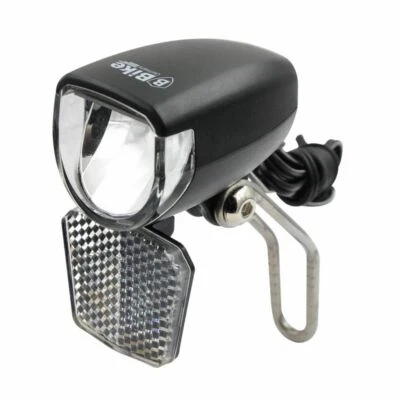 Fahrrad Dynamo-Frontleuchte mit Lichtautomatik Standlicht Reflektor und StVZO - Bild 1 von 2
