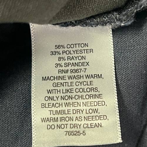 New Liz Claiborne Jeans Womens 14 Tall Mid Rise Amber Straight Leg Navy Comfort - Picture 7 of 11
