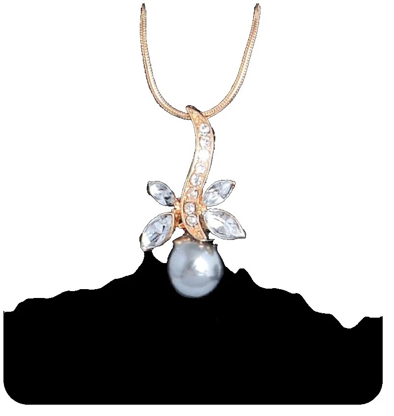 Perla Cristal Colgante Collares y colgantes hechos a mano