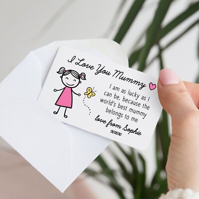 Mhfpl To My Mom I Love You Mom Wallet Card, Engraved Metal Wallet Insert Card With Love Quotes From Daughter Son, Thank You Mom Card, Christmas - View #10