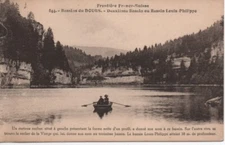 Old postcard - BASSINS DU DOUBS - Bassin Louis-Philippe (2nd) - Franco-Swiss border
