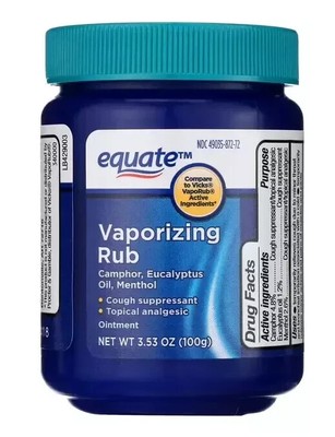 Equate Vaporizing Rub Ointment, 3.53 oz