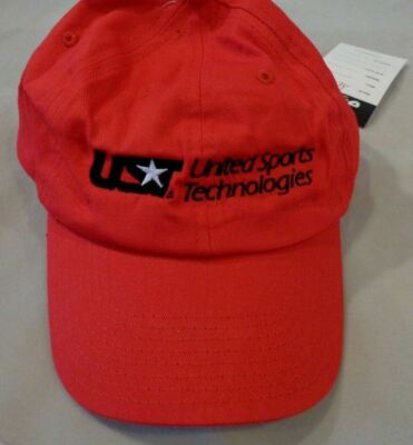 JETLINE UNITED SPORTS TECHNOLOGIES Red Baseball Cap Hat Cotton Embroidered