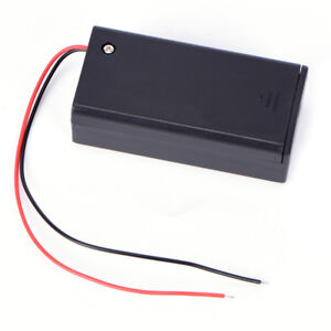 9V Volt PP3 Battery Holder Box DC Case With Wire Lead ON/OFF Switch Cover *,PTU