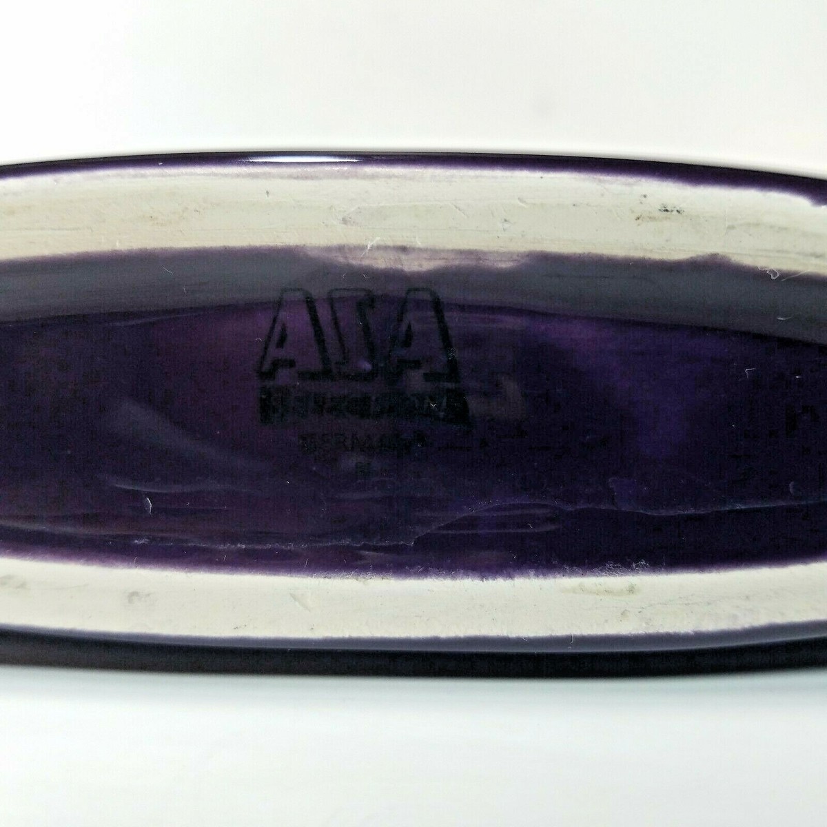 Vintage ASA Selection Purple Retro Modern Art Deco Wide Narrow