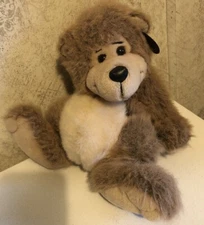 24K Polar Puff Bear Plush 4719 Brown Special Effects Stuffed Animal VTG  1990