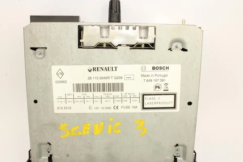 7649167391 Sistema Audio/Radio Cd para RENAULT SCENIC III (JZ) * 1411329 - Imagen 3 de 3