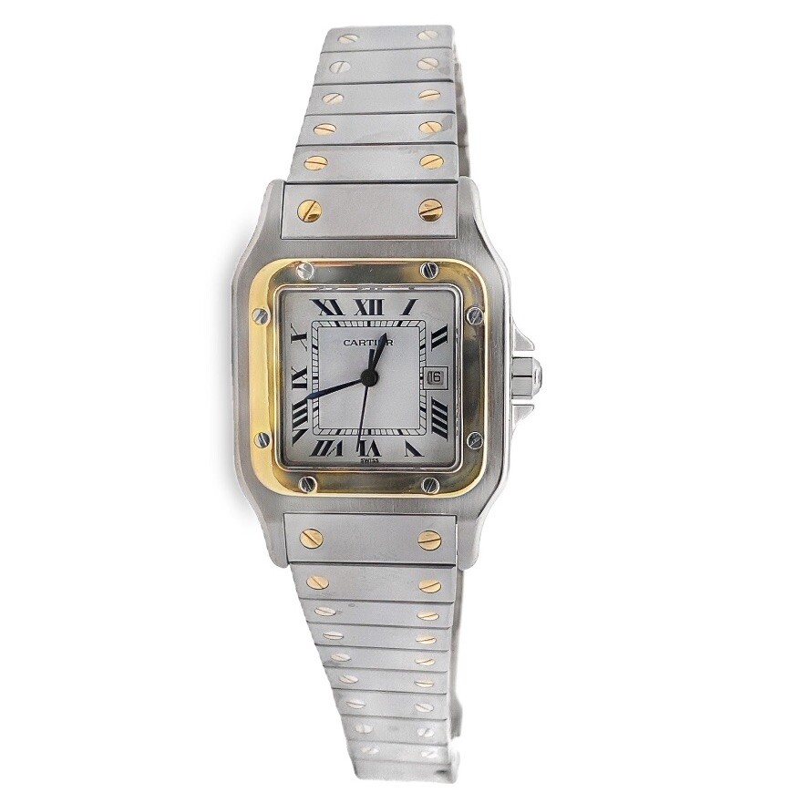 Cartier Santos Galbee 29mm 18k Gold & Steel Automatic Watch Ref 29612-image