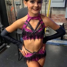 Purple and black jazz/musical theater costume AXXS/AXS