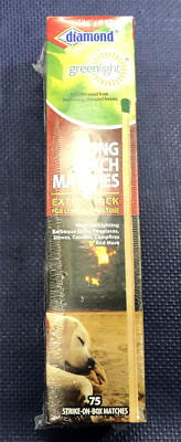 Diamond LONG REACH MATCHES 75 Sticks Extra Thick wood bbq fireplace