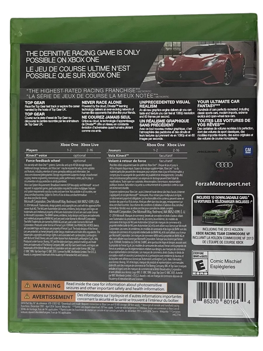 Forza Motorsport 5 Xbox One Racing Game of the Year GOTY 2014 NEW