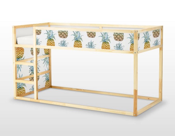 IKEA KURA BED removable Decal self-adhesive sticker for furniture pineapple