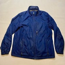 L.L. Bean Men's Trail Model Rain Jacket XLT Tall Blue Full Zip Lightweight