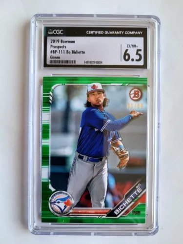 2019 TOPPS BOWMAN PROSPECTS GREEN BO BICHETTE RC! 1/99! CGC 6.5! 1/1! FIRST ONE!