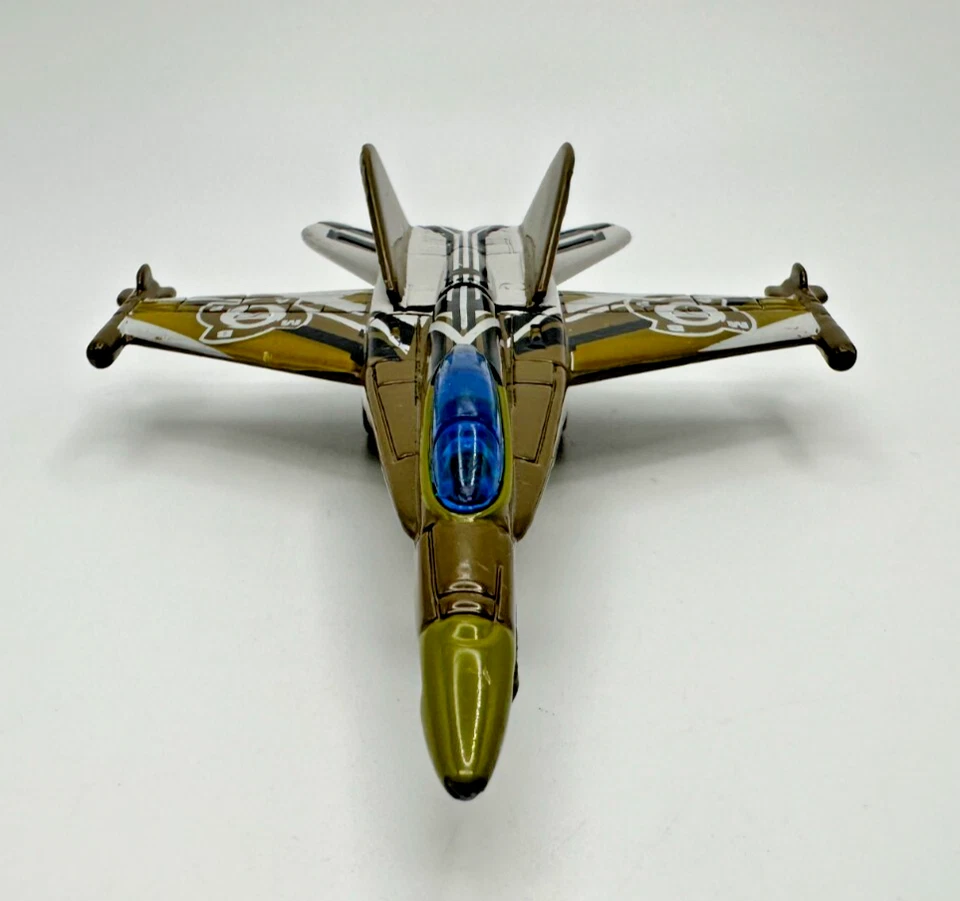 2002 Mattel спичечный коробок Sky Busters нападение реактивный самолет зеленый - Изображение 2 из 4