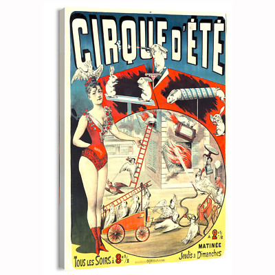 1886 Cirque d ete Circus Poster or Canvas Home Decor Art Print