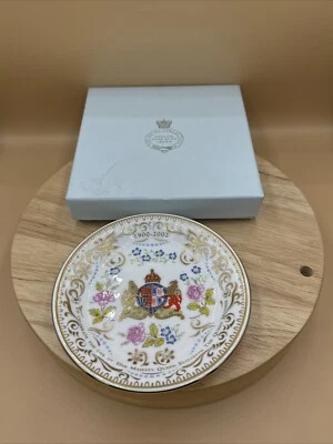The Royal Collection, bone china coaster, celebrate life of Queen Mother,m Boxed - Image 1 of 3