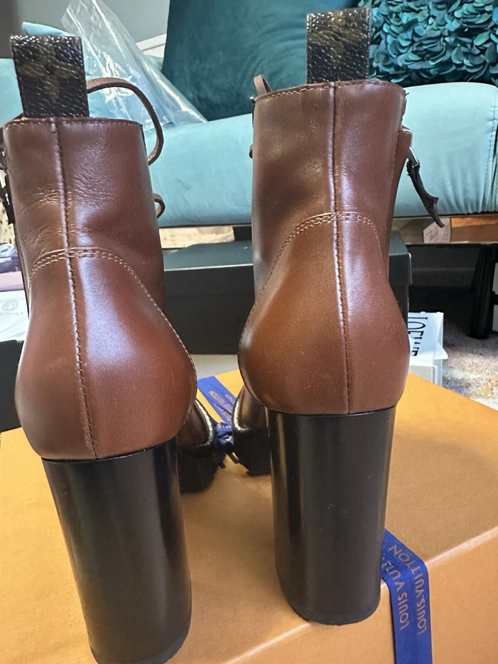 Louis Vuitton Star Trail Ankle Brown Boot Orig. Price $1600 Dust Bags &box - Image 4 of 4