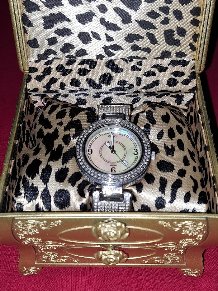 CHRONOTECH FULL DIAMOND CASE WATCH - image 10
