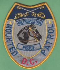 DISTRICT OF COLUMBIA METROPOLITAN POLICE  MOUNTED PATROL PATCH