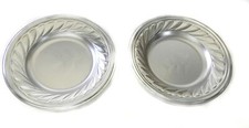 2 Pack Multi-Purpose 9.25 Inch Metal Lightweight Camping Dishes Camp Plates