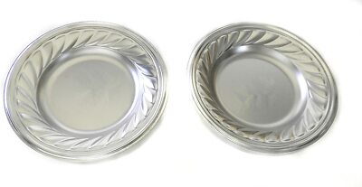 2 Pack Multi-Purpose 9.25 Inch Metal Lightweight Camping Dishes Camp Plates