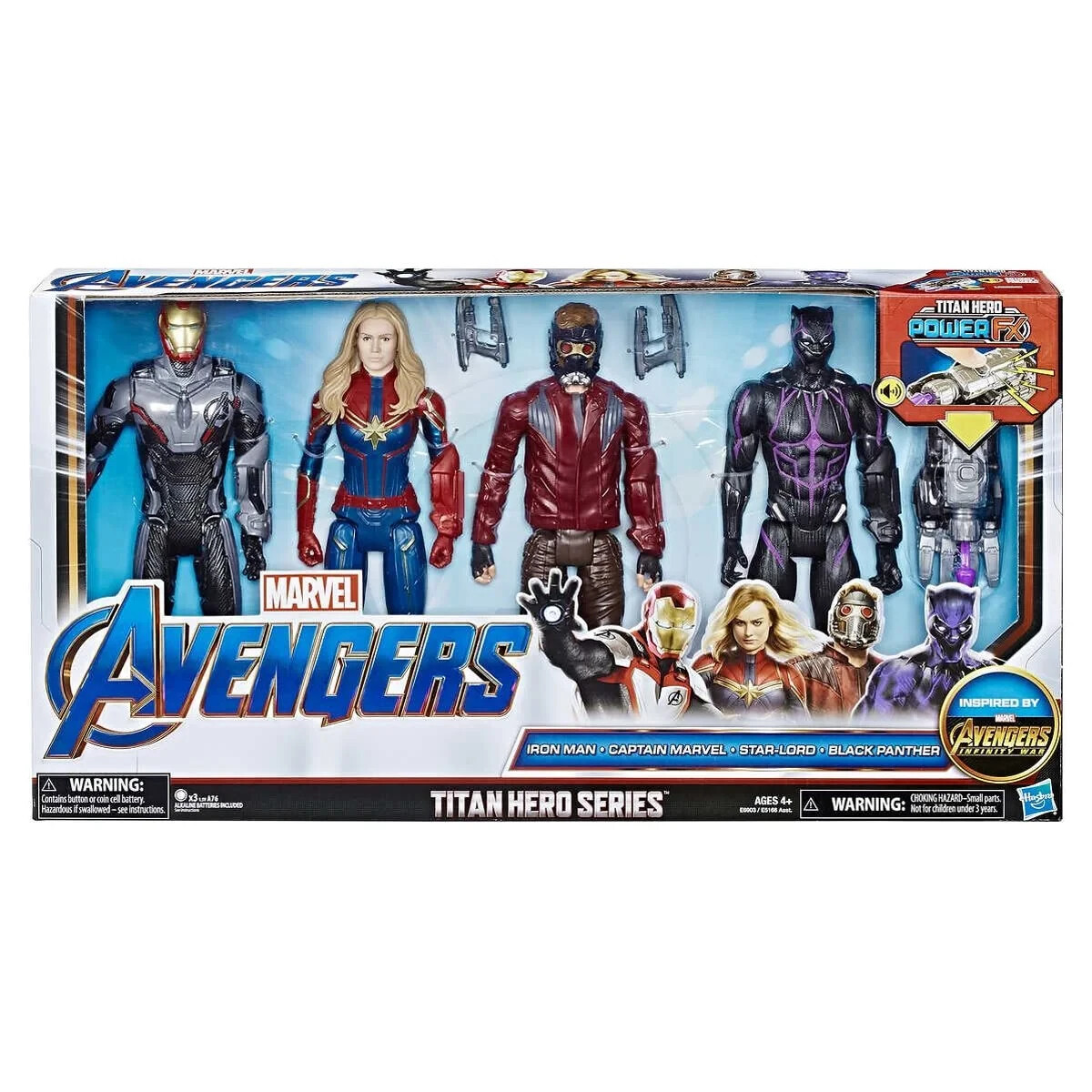 Marvel Avengers TITAN Hero Series Power FX Set of Four Action