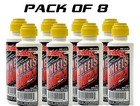 8 PACK GEDDEX GED 111A WHEELS UP WHEELIE BAR MARKER CHALK DRAG CAR YELLOW