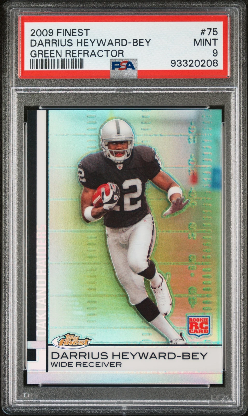 Darrius Heyward-Bey Finest #75 Green Refractor