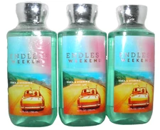 x3 BATH & BODY WORKS Endless Weekend Shower Gel  SEALED BOTTLE 