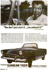 Vintage & Rare 1965 Sunbeam Tiger Ad Better Than Original Quality Print
