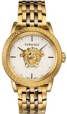 Versace VERD00418 Palazzo Empire white gold Stainless Steel Men's Watch NEW