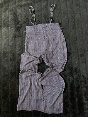 Emory Park Women's Navy Striped Topless Overall Jumpsuit (Windsor) Sz Med NWT 
