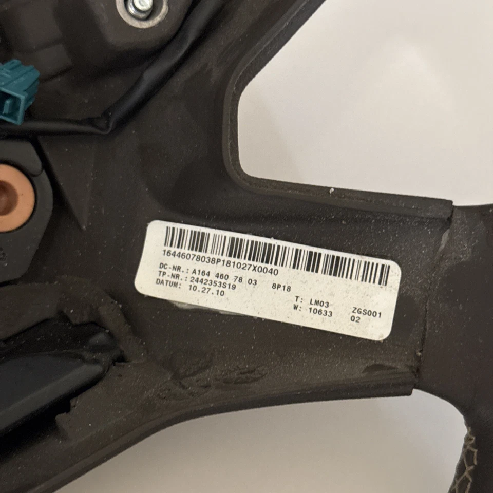 Mercedes Benz R-350 2011 volante negro con palancas de cambio OEM Foto 4 de 4