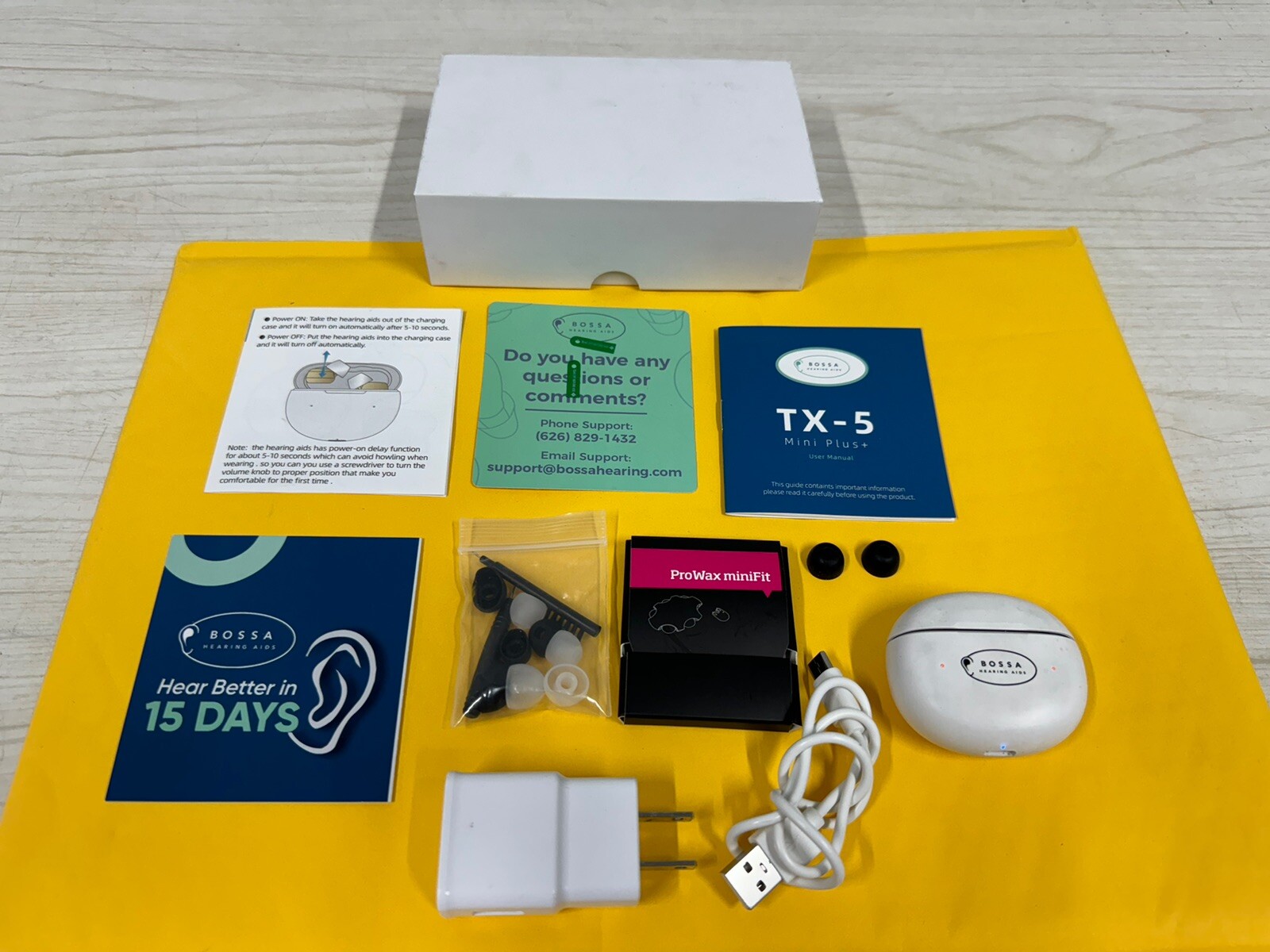 RECHARGEABLE BOSSA TX5 MINI PLUS+ IN EAR HEARING AIDS eBay