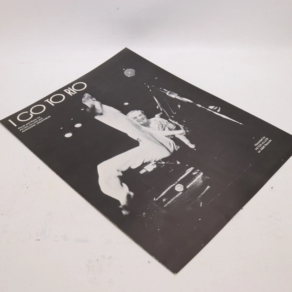 Peter Allen I Go To Rio Piano Sheet Music 1977 Irving Music - Image 2 of 4