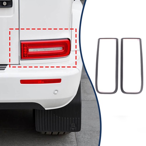 Matte Real Carbon Fiber Rear Tail Light Trim Cover For Benz G-Class W464 2019+ - Picture 17 of 17