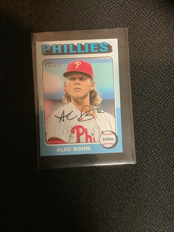 2024 Topps Heritage - Alec Bohm Mini  #469 /25