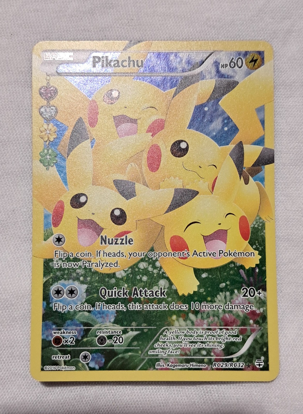 Pikachu 2016 XY: Generations #RC29/RC32 Radiant Collection (Full