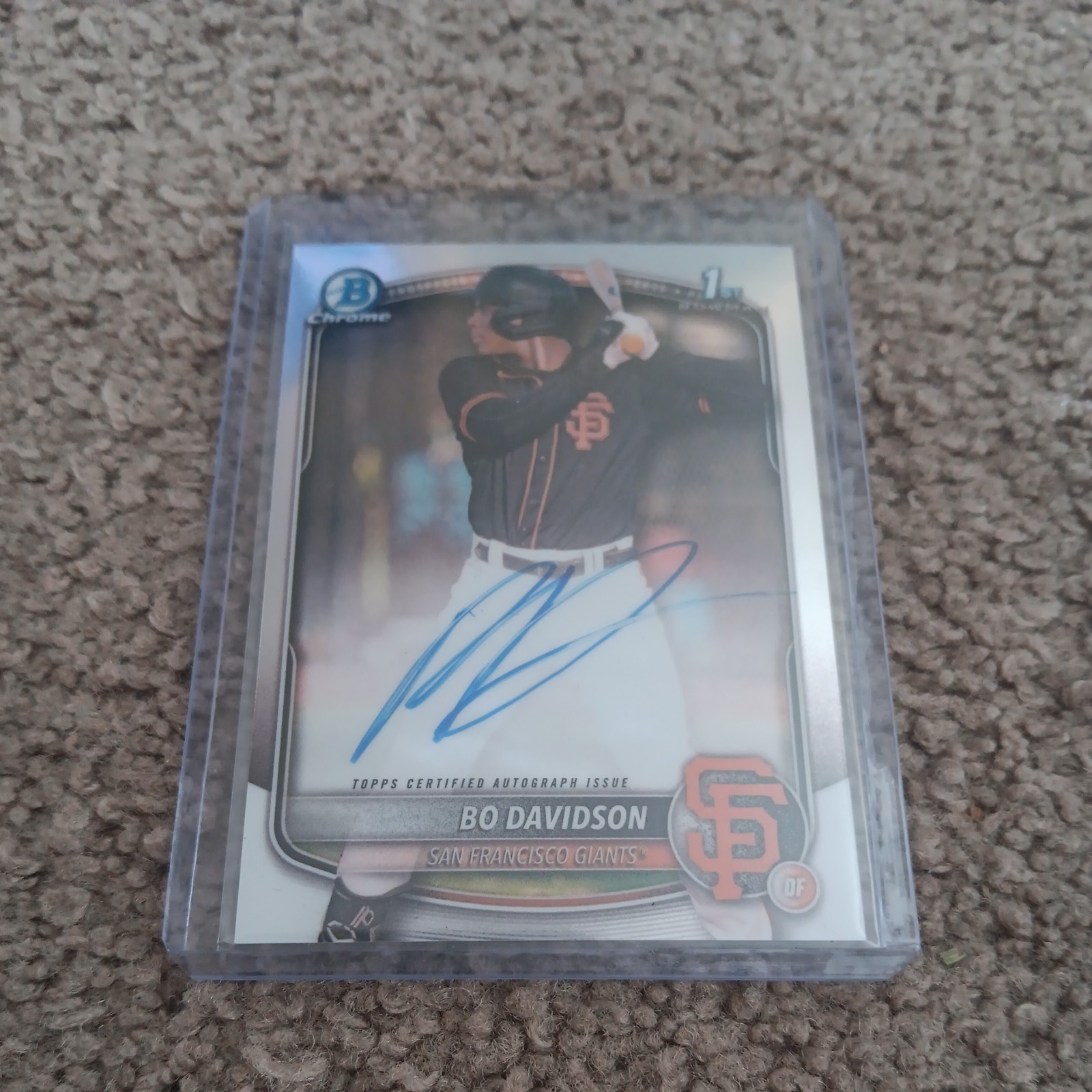 2025 Bowman Chrome Bo Davidson 1st On Card Auto #CPA-BD Giants Top 5 Prospect