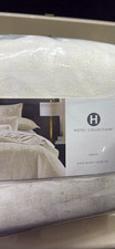 Hotel Collection Cresca King Duvet Cover Set 3pc Gray Zip Machine Washable