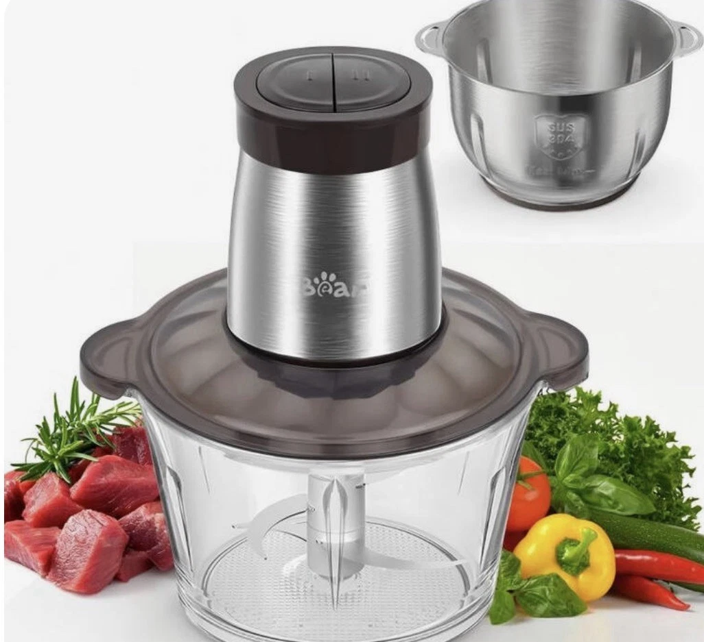 Bear 2L+1.8L 600W Electric Food Processors & Chopper with Glass Container - Z03
Opens in a new windo