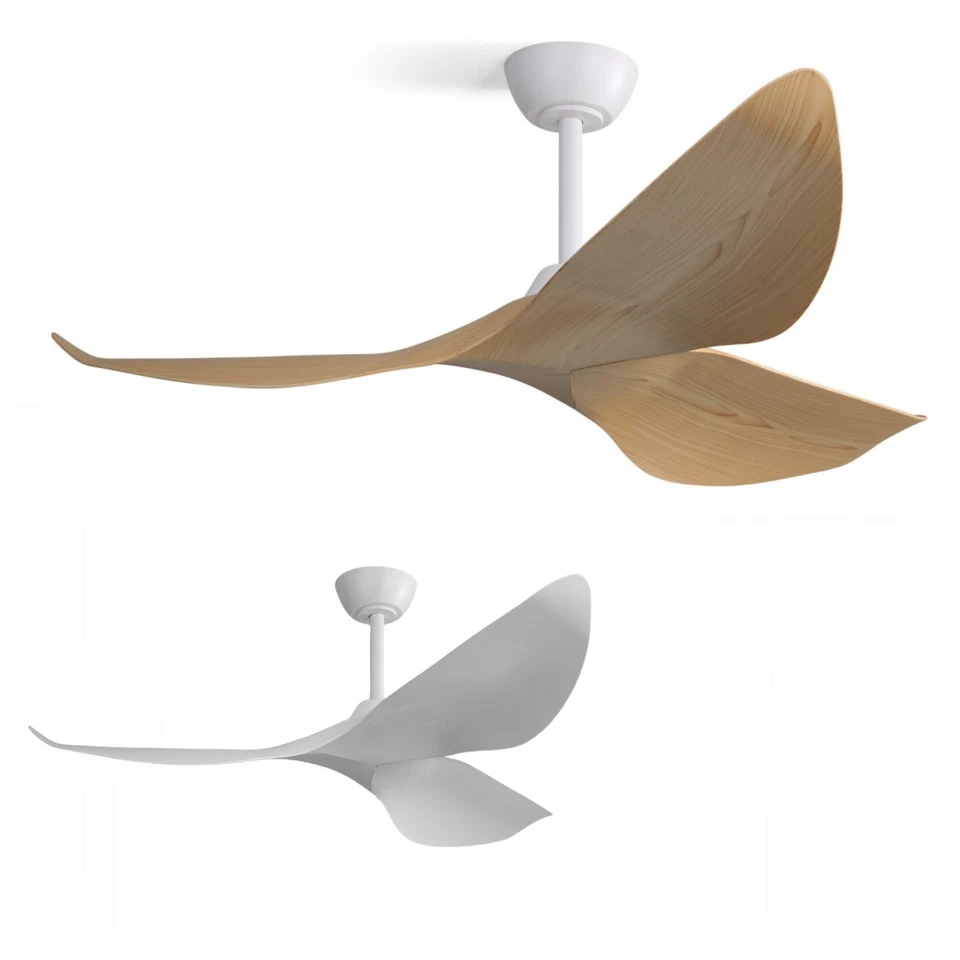 SOFUCOR Ohne Licht 132cm / 96cm Deckenventilator 3 Stück ABS Blatt 6 Geschwindigkeit