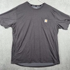 Carhartt Pocket T Shirt Mens Extra Large Heather Gray Relaxed Fit Short Sleeve