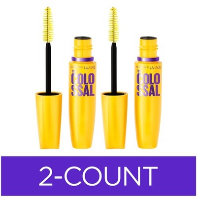 Maybelline Volum' Express 0.31 Fl Oz (Pack of 2), WASHABLE CLASSIC BLACK 