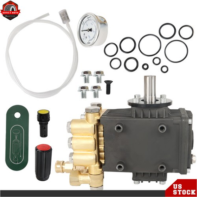 #ad 3600 PSI 4.9GPM Pressure Power Washer Pump 24mm Solid Shaft Belt Drive New $154.06