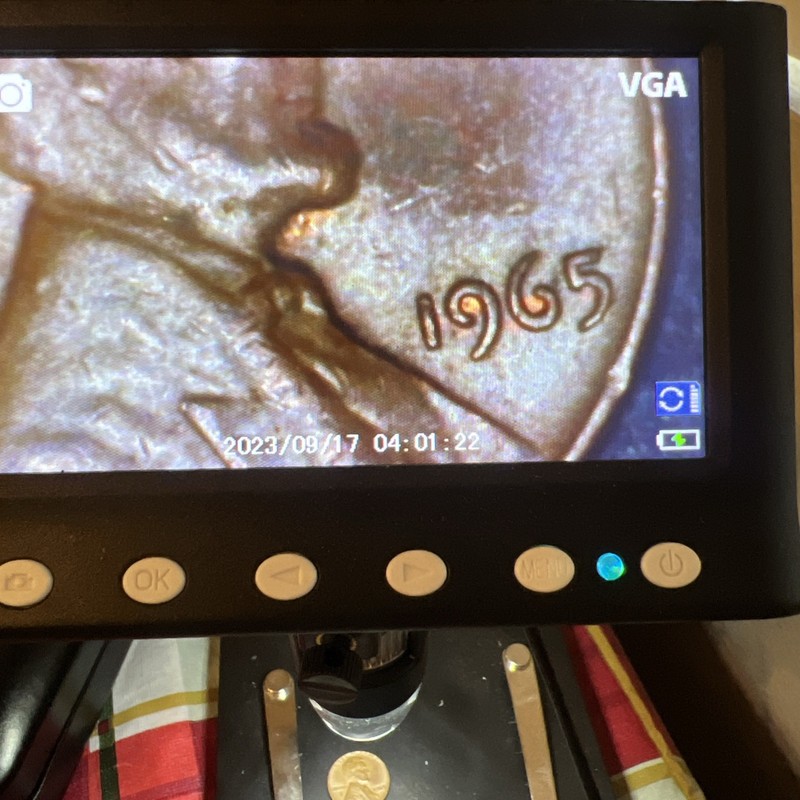1965 Lincoln Penny No Mint Mark "L" "We Trust" On Rim Wt 3.0 #2 