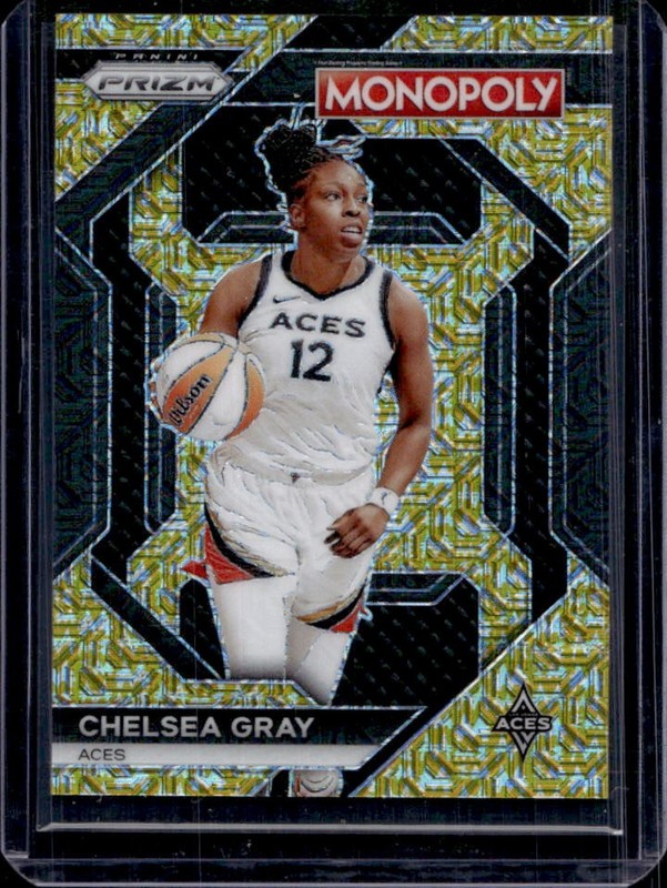 2024 Prizm Monopoly WNBA Chelsea Gray Insert Gold Millionaire Shimmer #/500